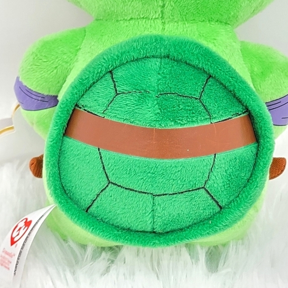 Ty Beanie Baby Plush Teenage Mutant Ninja Turtle TMNT Donatello Purple Turtle - Picture 4 of 16